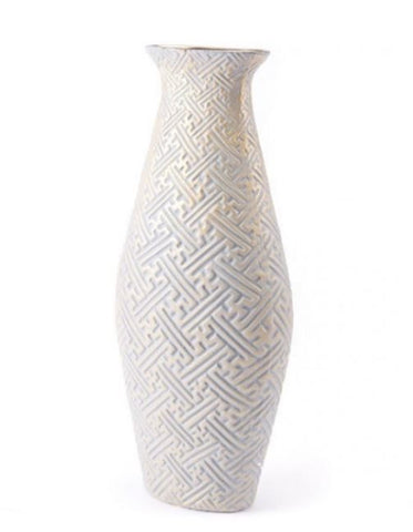 Arcadia Lg Vase Gray & Gold