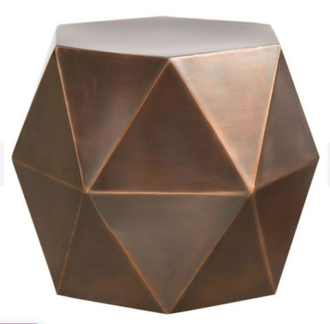Chester Iron Hexagon Accent Table